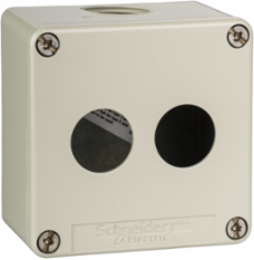Harmony XAP Metal Control Station, 2 Cut-Outs, IP65, 80x80x51.5mm