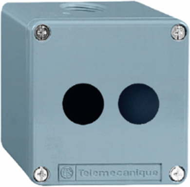 Harmony XAP Empty Control Station, Die-Cast Zinc, IP65/IP67, 2 Cut-Outs, 22mm
