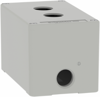 Harmony XAP Die-Cast Empty Control Station, Grey, 2 Cut-Outs, 22 mm