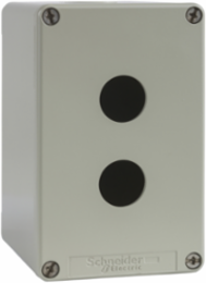 Harmony XAP Die-Cast Empty Control Station, Grey, 2 Cut-Outs, Ø 22 mm
