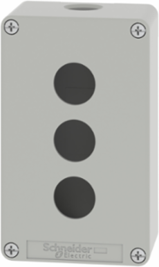 Harmony XAP Die Cast Control Station, 3 Cut-Outs, IP65/IP67, 130x80x51.5mm