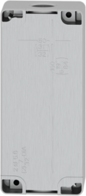 Die-Cast Empty Control Station, 4 Cut-Outs, Ø 22mm, IP65, Grey