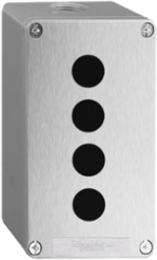 Harmony XAP Metal Control Station, 4 Cut-Outs, 22mm, IP65, 175x80x77mm