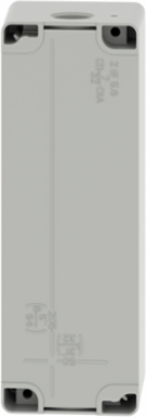 Die-Cast Empty Control Station, 4 Cut-Outs, IP65, Zinc Alloy, 80x220x77mm