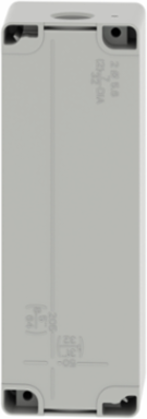 Die-Cast Empty Control Station, 4 Cut-Outs, IP65, Zinc Alloy, 80x220x77mm