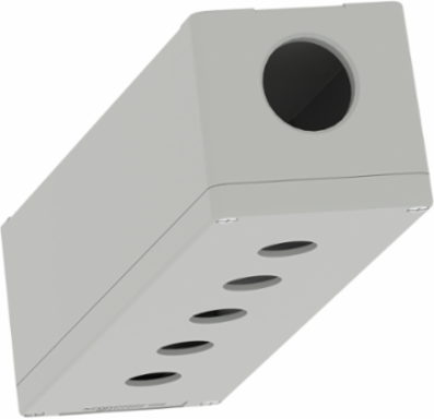 Die-Cast Empty Control Station with 5 Cut-Outs, 22 mm, IP65, 0.830 kg
