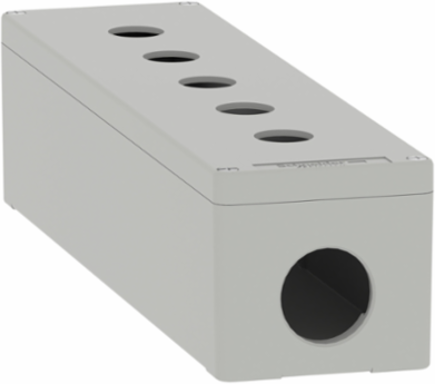 Die-Cast Empty Control Station with 5 Cut-Outs, 22 mm, IP65, 0.830 kg
