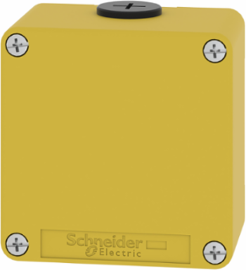 Harmony XAP Empty Control Station - 80 x 80 x 51.5 mm, Zinc Alloy, Yellow