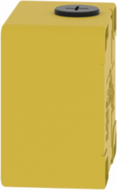 Harmony XAP Empty Control Station - 80 x 80 x 51.5 mm, Zinc Alloy, Yellow