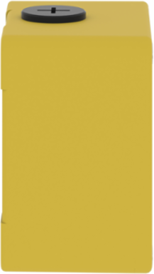 Die Cast Control Station, Yellow, 80x80x51.5mm, 1 Cut-Out 22mm