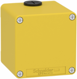 Empty Control Station, 80x80x77mm, Die Cast Zinc, Yellow RAL 1004, IK07