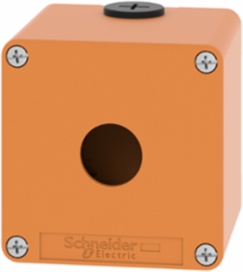 Harmony XAP Empty Control Station, 1 Cut-Out Ø 22mm, 80x80x77mm, Zinc Alloy