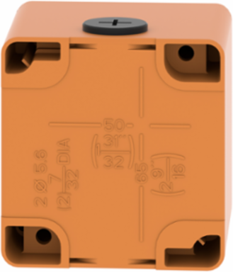 Die-Cast Empty Control Station, 80x80x77mm, Ø 30mm Cut-Out, Class I
