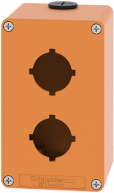 Harmony XAP Empty Control Station, Orange, 80x130x77 mm, 2 Cut-Outs
