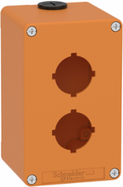 Harmony XAP Empty Control Station, Orange, 80x130x77 mm, 2 Cut-Outs