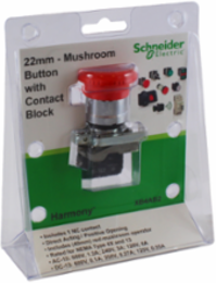 Emergency Stop Pushbutton, 22mm, Red Mushroom Ø 40mm, IP66, NEMA 4X