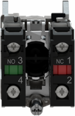 Harmony XB4 Metal Push Button 22mm, Spring Return, 1NO+1NC, IP66/IP67