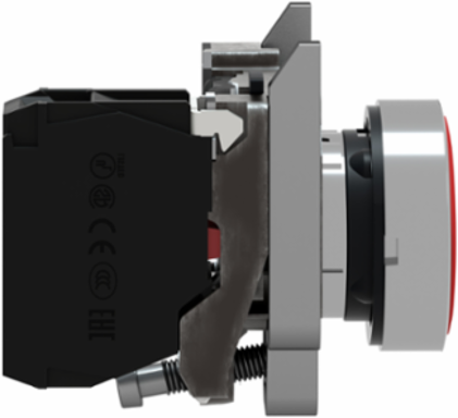 Harmony XB4 Red Metal Push Button 22mm, Spring Return, IP66/IP67/IP69K