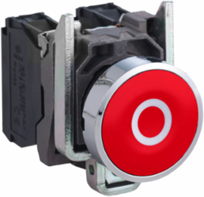 Harmony XB4 Red Metal Push Button 22mm Spring Return, NEMA 4X, IP66