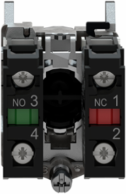 Harmony XB4 22mm Red Metal Push Button, Spring Return, IP66/IP67
