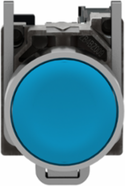 Harmony XB4 Blue Metal Flush Push Button 22mm Spring Return 1NO