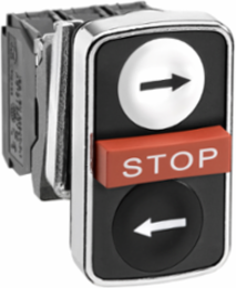 Harmony XB4 Triple-Headed Push Button 22mm, IP69K, 1NO + 1NC