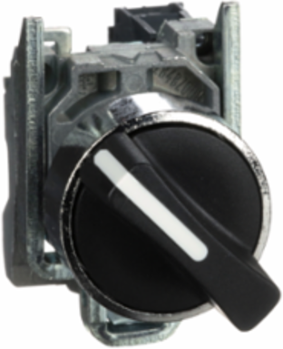 Harmony XB4 Black Metal Selector Switch 22mm, 2 Positions, IP69K