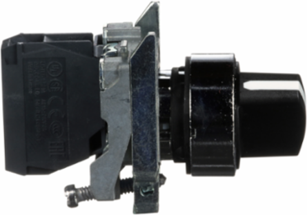 Harmony XB4 Black Metal Selector Switch 22mm, 2 Positions, IP69K