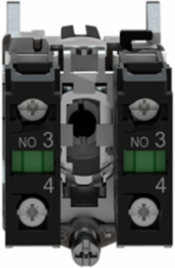 Harmony XB4 Selector Switch, 22mm, 3 Positions, IP69K, Stay Put, 2NO