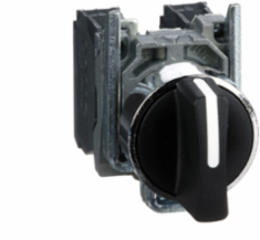 Harmony XB4 Selector Switch, 22mm, 3 Positions, IP69K, Stay Put, 2NO