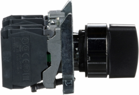 Harmony XB4 Selector Switch, 22mm, 3 Positions, Metal, IP66/IP67/IP69K