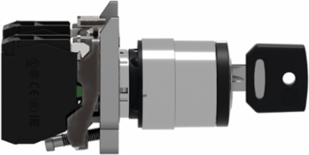 Harmony XB4 Key Switch Selector, 3 Positions, 22mm, IP66/IP67/IP69K