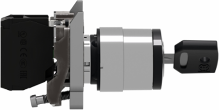 Harmony XB4 Key Selector Switch, 22mm, Metal, IP66, 1 NO