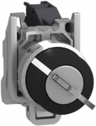 Harmony XB4 Key Selector Switch, 22mm, Metal, IP66, 1 NO