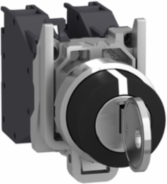 Harmony XB4 Key Switch Selector, 3 Positions, 22mm Metal Bezel