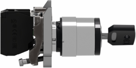 Harmony XB4 Key Selector Switch, 22 mm, Black, 2 Positions, 1 NO