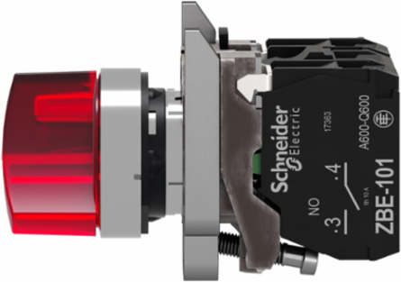 Harmony XB4 Illuminated Selector Switch, 22mm, 2 Positions, IP66/IP67/IP69K