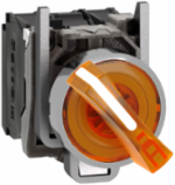 Harmony XB4 Illuminated Selector Switch, 22mm, 2 Positions, IP66/IP67/IP69K