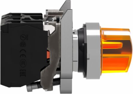 Harmony XB4 Illuminated Selector Switch, 22mm, 2 Position, 110...120V AC