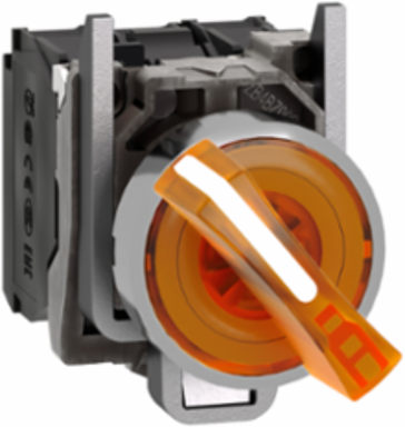 Harmony XB4 Illuminated Selector Switch, 22mm, 2 Position, 110...120V AC
