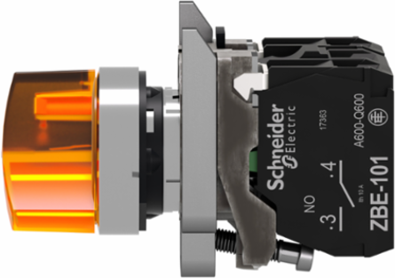 Harmony XB4 Illuminated Selector Switch, 22mm, 2 Positions, IP66/IP67/IP69K
