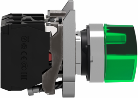 Harmony XB4 Illuminated Selector Switch 22mm, 3 Position, 24V AC/DC