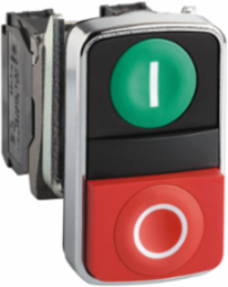 Harmony XB4 Double-Headed Push Button 22mm, 1NO+1NC, IP67