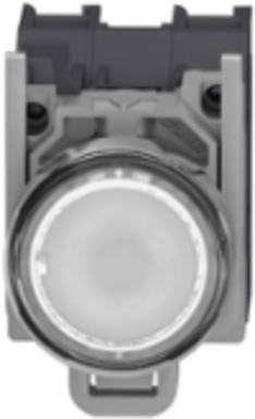 Complete Illuminated Push Button 22mm Spring Return 1NO 24...254V AC/DC
