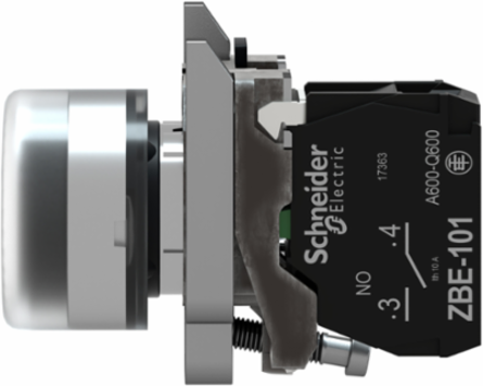 Harmony XB4 22mm Metal Push Button with Spring Return, IP66