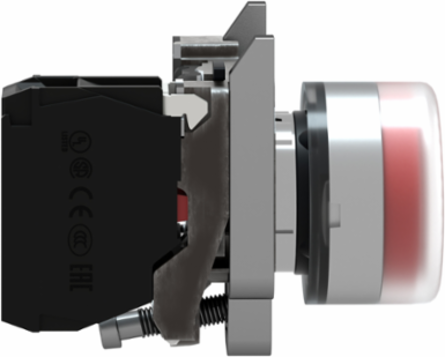 Harmony XB4 Red Push Button 22mm Spring Return, IP66/IP67, Metal