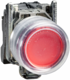 Harmony XB4 Red Push Button 22mm Spring Return, IP66/IP67, Metal