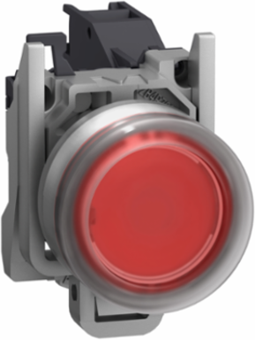 Harmony XB4 ATEX D 22mm Red Metal Push Button, 1 NC, IP66
