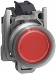 Harmony XB4 ATEX D 22mm Red Metal Push Button, 1 NC, IP66