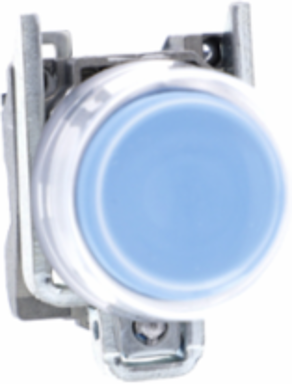 Harmony XB4 Blue Push Button 22mm Metal Spring Return 1NO